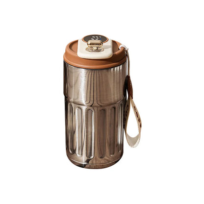Smart Temperature Display Mug – LED Coffee Cup Stainless Steel Thermos | The Vellure