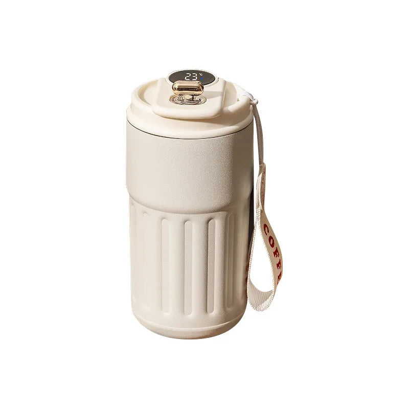Smart Temperature Display Mug – LED Coffee Cup Stainless Steel Thermos | The Vellure