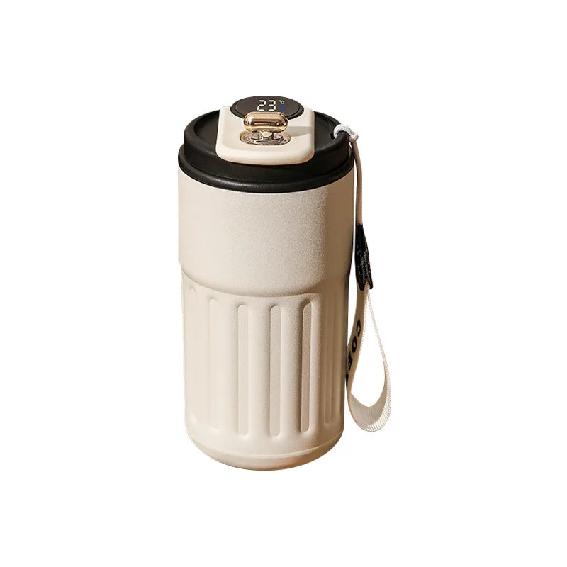 Smart Temperature Display Mug – LED Coffee Cup Stainless Steel Thermos | The Vellure