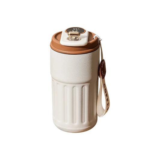 Smart Temperature Display Mug – LED Coffee Cup Stainless Steel Thermos | The Vellure